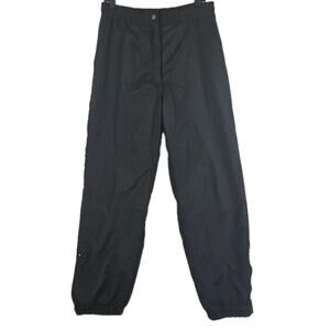 Ski Gear ~Men's Size L~ Black Adjustable Waist Zip Back-Pocket Snow Ski Pants.